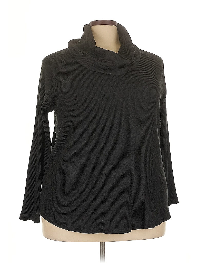 Pre-owned Terra & Sky Casual Dress In Black