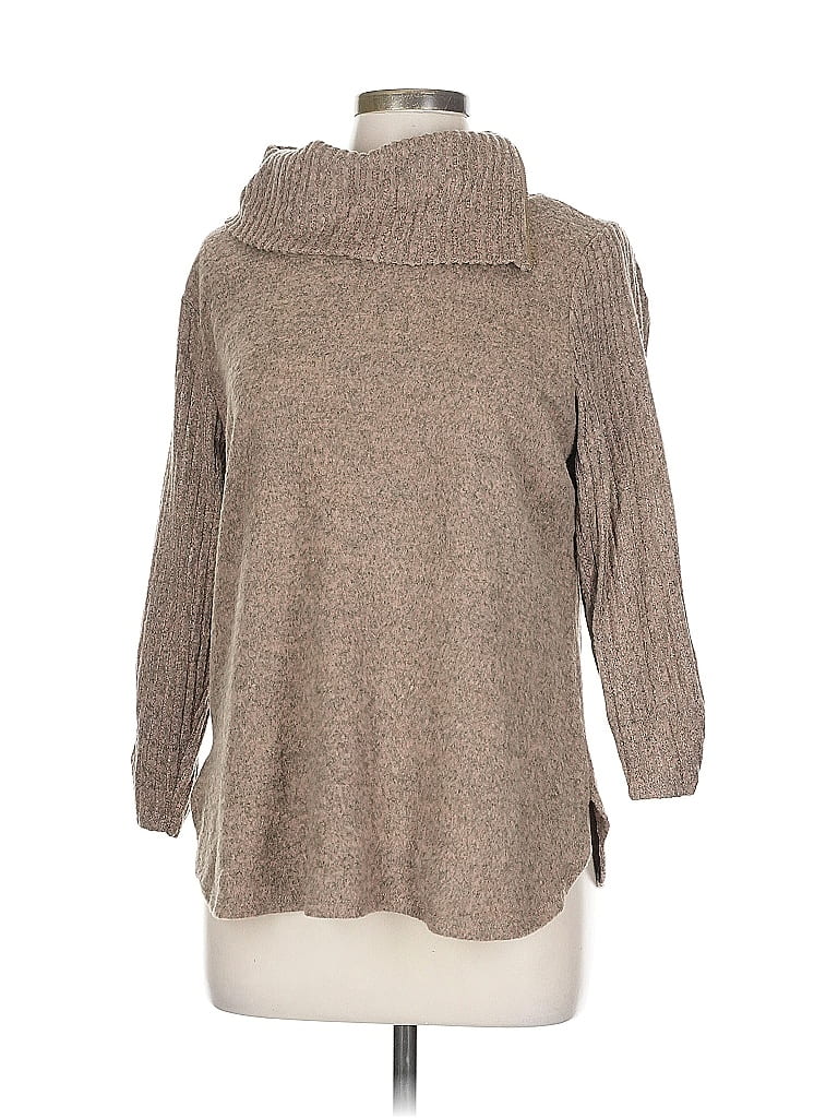 Adrienne Vittadini Turtleneck Sweater In Brown