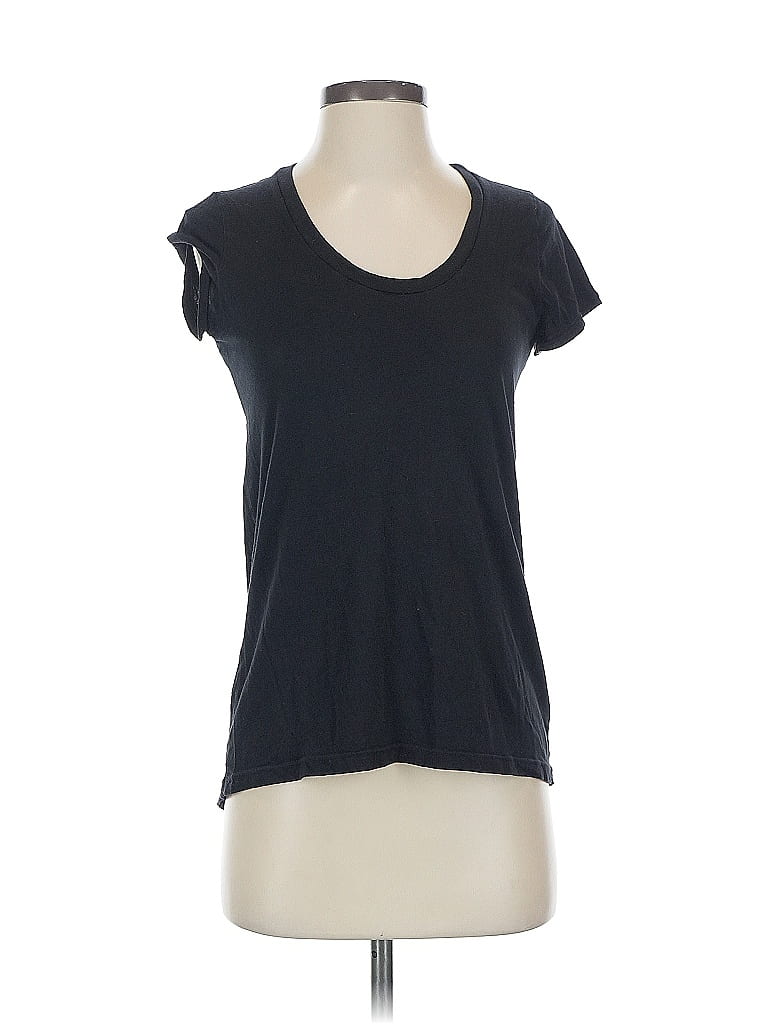 Pre-owned Splendid Short Sleeve T-shirt In Black