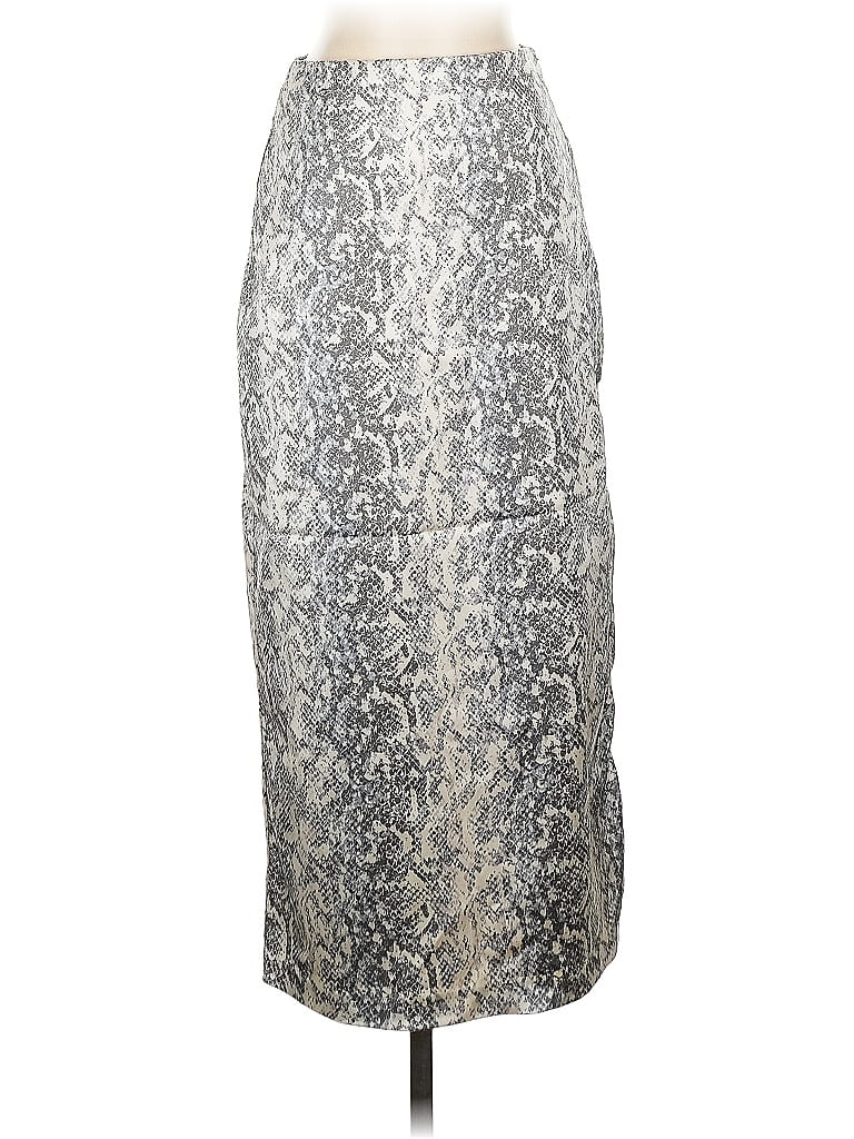 Pre-owned Abercrombie & Fitch Formal Skirt In Silver
