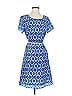 Sugarlips 100% Polyester Print Blue Casual Dress Size XS - photo 1