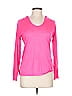 Layer 8 100% Polyester Pink 3/4 Sleeve T-Shirt Size L - photo 1