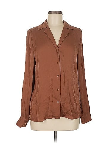 Quince Long Sleeve Silk Top (view 1)