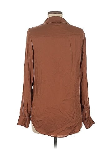 Quince Long Sleeve Silk Top (view 2)