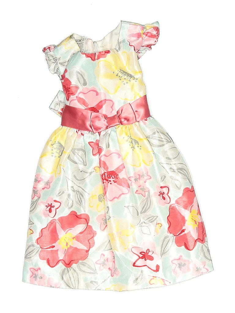 Pre-owned Bonnie Jean Kids' Dress In White