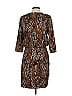 Etcetera Animal Print Brown Casual Dress Size 2 - photo 2