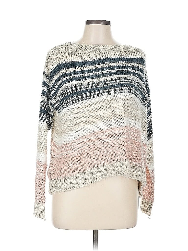 Pre-owned En Creme Pullover Sweater In White