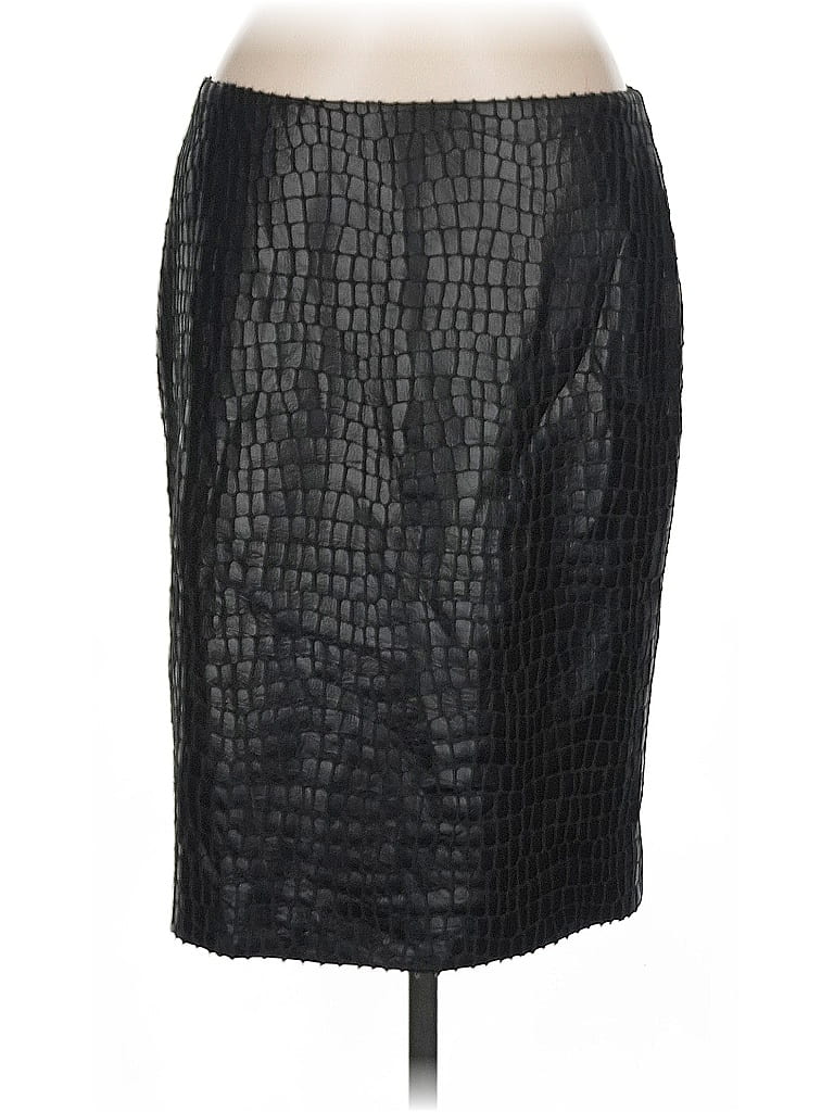 Click to view more detailed imagery on our partner's website Pre-owned Anne Klein Faux Leather Skirt In Black