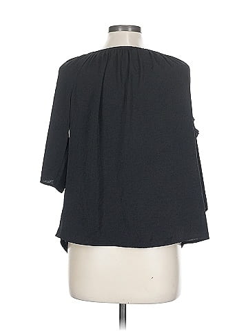 Soho JEANS NEW YORK & COMPANY 3/4 Sleeve Top (view 2)