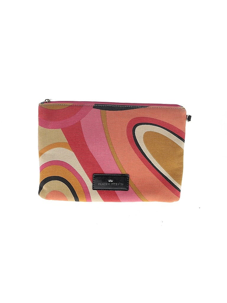 Pre-owned Elaine Turner Makeup Bag In Orange