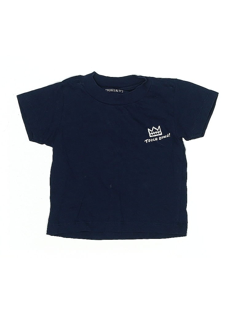 Pre-owned Crown & Ivy Kids' Short Sleeve T-shirt In Blue