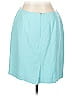Petite Sophisticate Solid Teal Formal Skirt Size 12 - photo 2