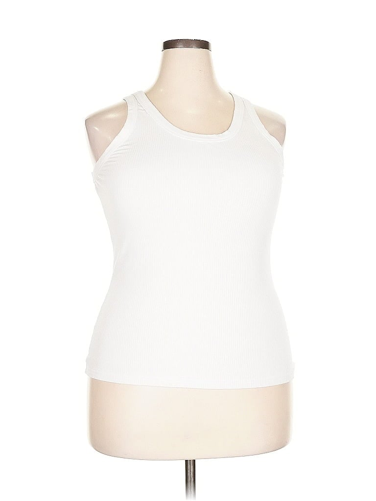 Pre-owned Assorted Brands Tank Top White Halter Neckline Tops