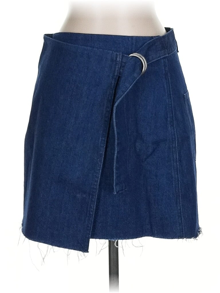 Pre-owned Madewell Denim Skirt In Blue
