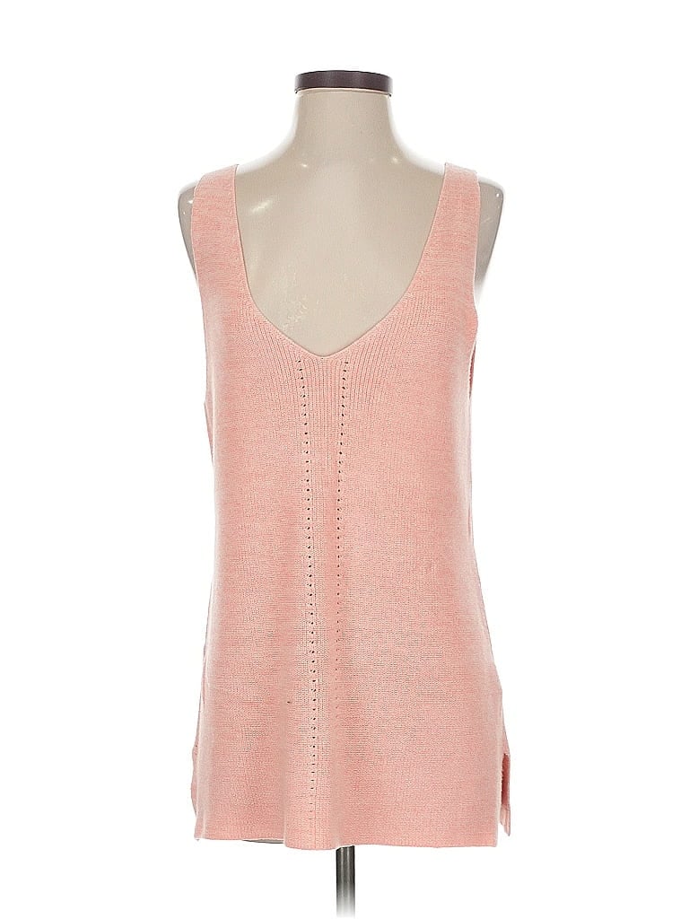 Pre-owned Sundance Tank Top Pink Plunge Neckline Tops