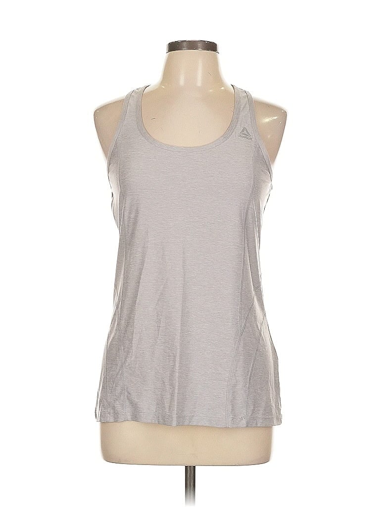 Pre-owned Reebok Active Tank Top In Silver
