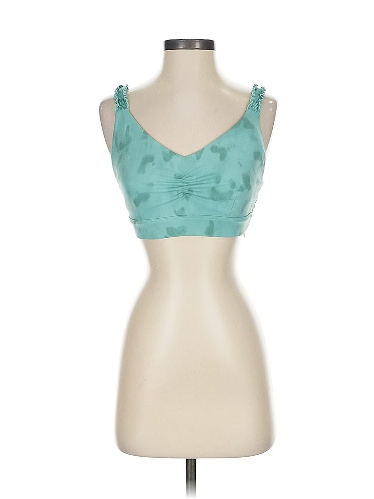 Pre-owned Joylab Tank Top Teal Sweetheart Neckline Tops In Blue