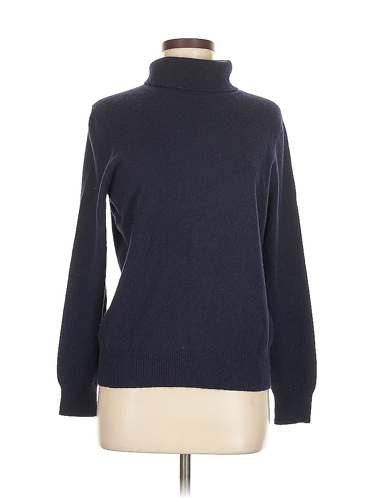 Pre-owned Lands' End Turtleneck Sweater In Blue