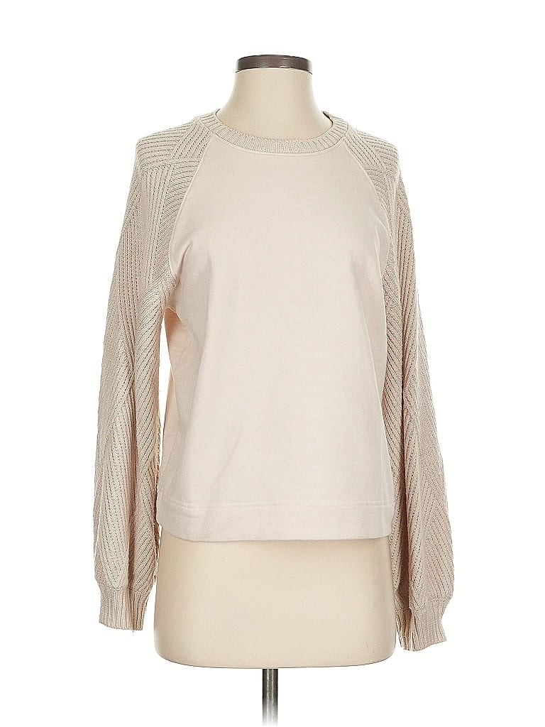 Click to view more detailed imagery on our partner's website Pre-owned Splendid Pullover Sweater In White