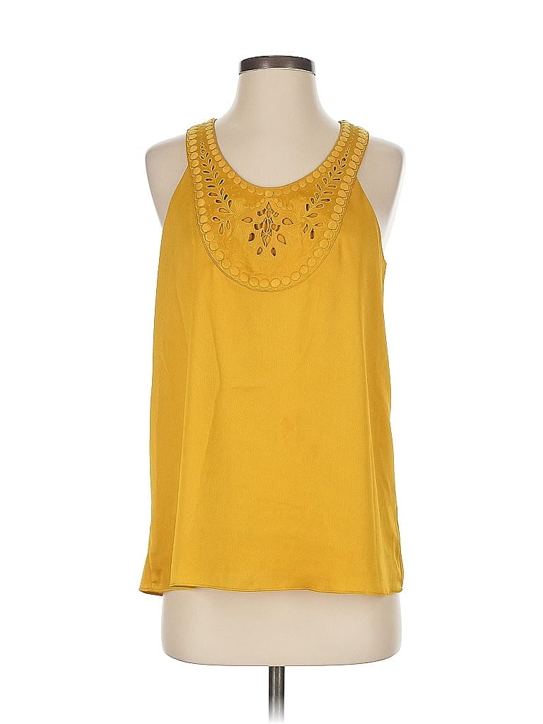 Pre-owned Banana Republic Sleeveless Blouse In Yellow