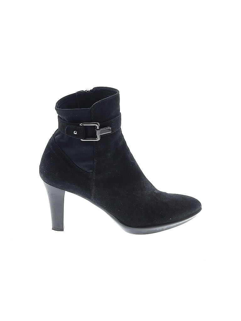 AQUATALIA Black Ankle Boots Size 10 - photo 1