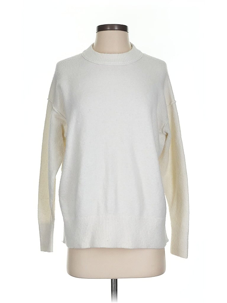 Pre-owned Aerie Pullover Sweater In White