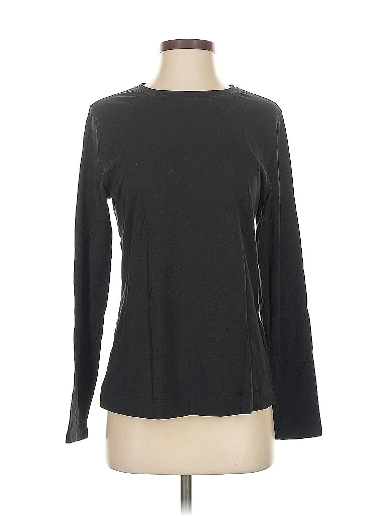 Pre-owned Athleta Long Sleeve T-shirt In Black