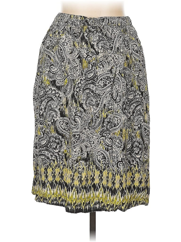 Pre-owned Christopher & Banks Casual Skirt In Yellow