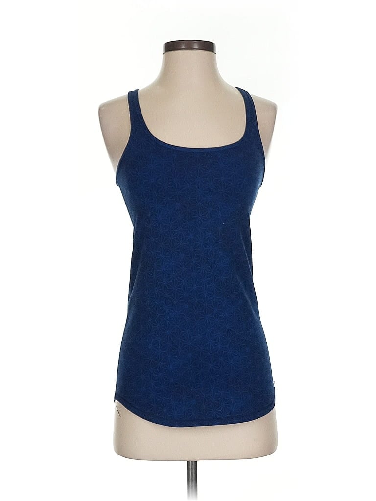 Pre-owned Lululemon Athletica Tank Top Blue Square Neckline Tops