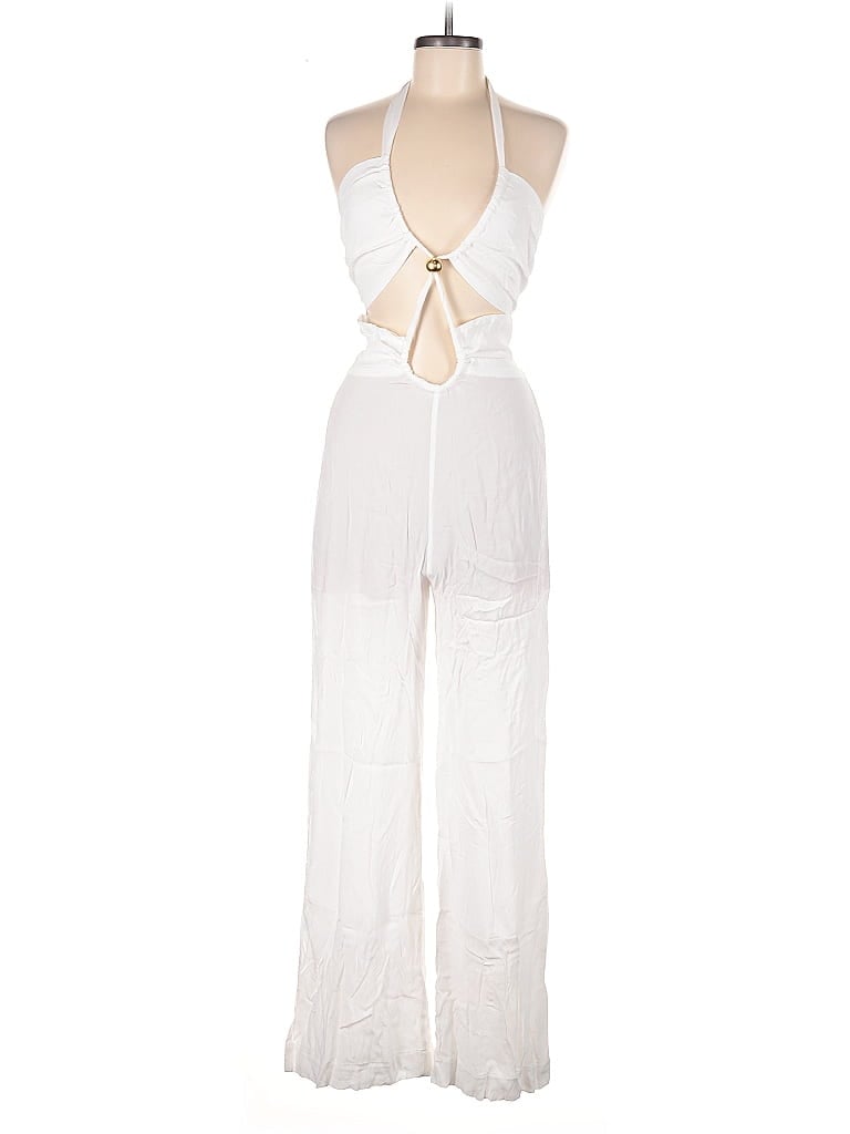 Pre-owned Vix By Paula Hermanny Jumpsuit In White
