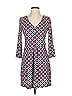 Boden Argyle Purple Casual Dress Size 4 - photo 1