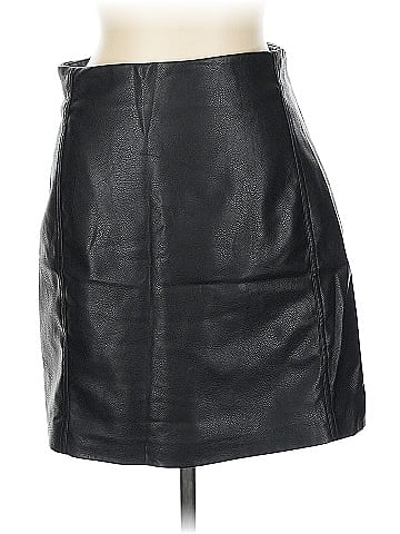 H&M Faux Leather Skirt (view 1)