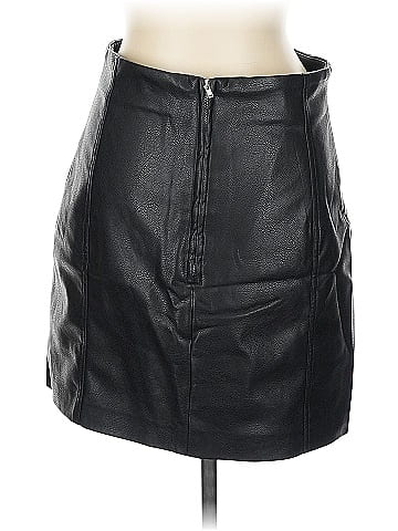 H&M Faux Leather Skirt (view 2)