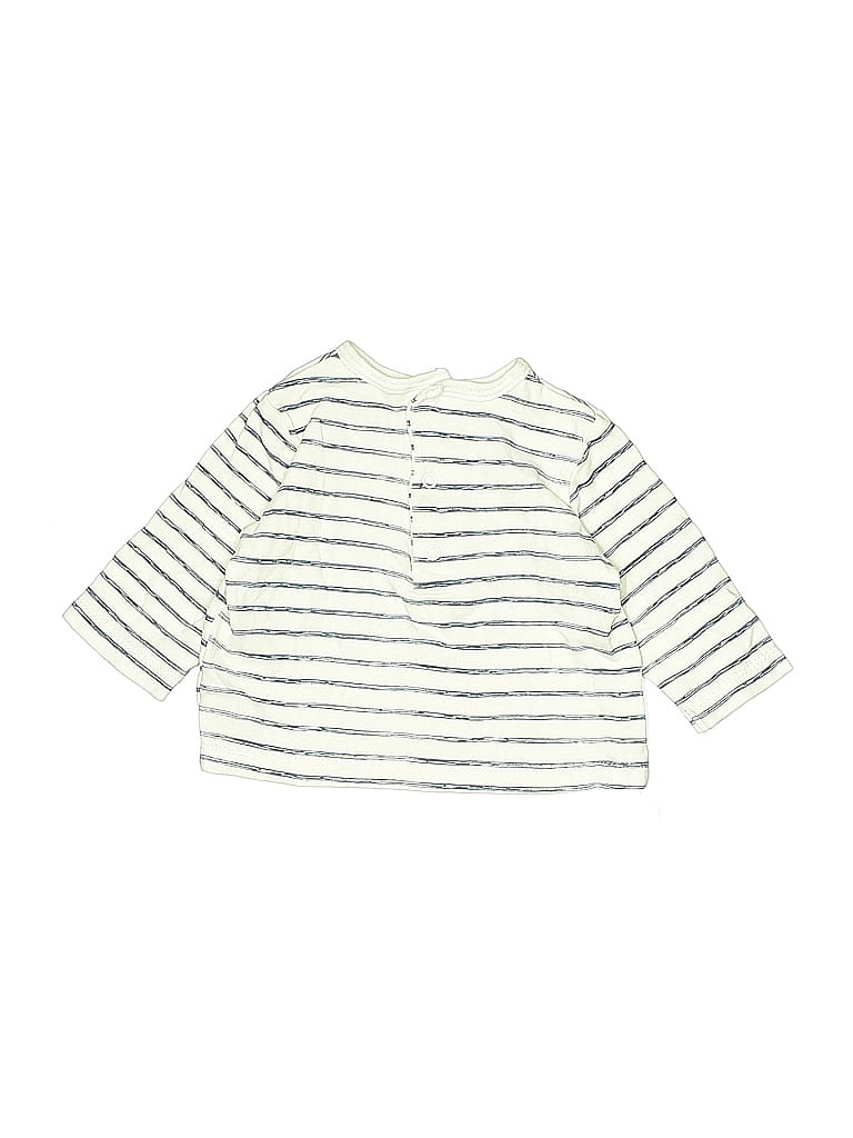 Click to view more detailed imagery on our partner's website Pre-owned Little Me Babies' Long Sleeve Henley Shirt In White