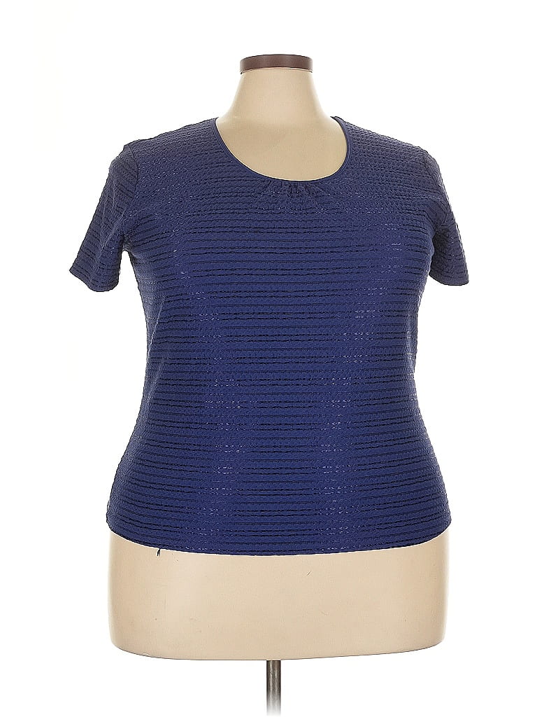 Pre-owned Jaclyn Smith Active T-shirt In Blue