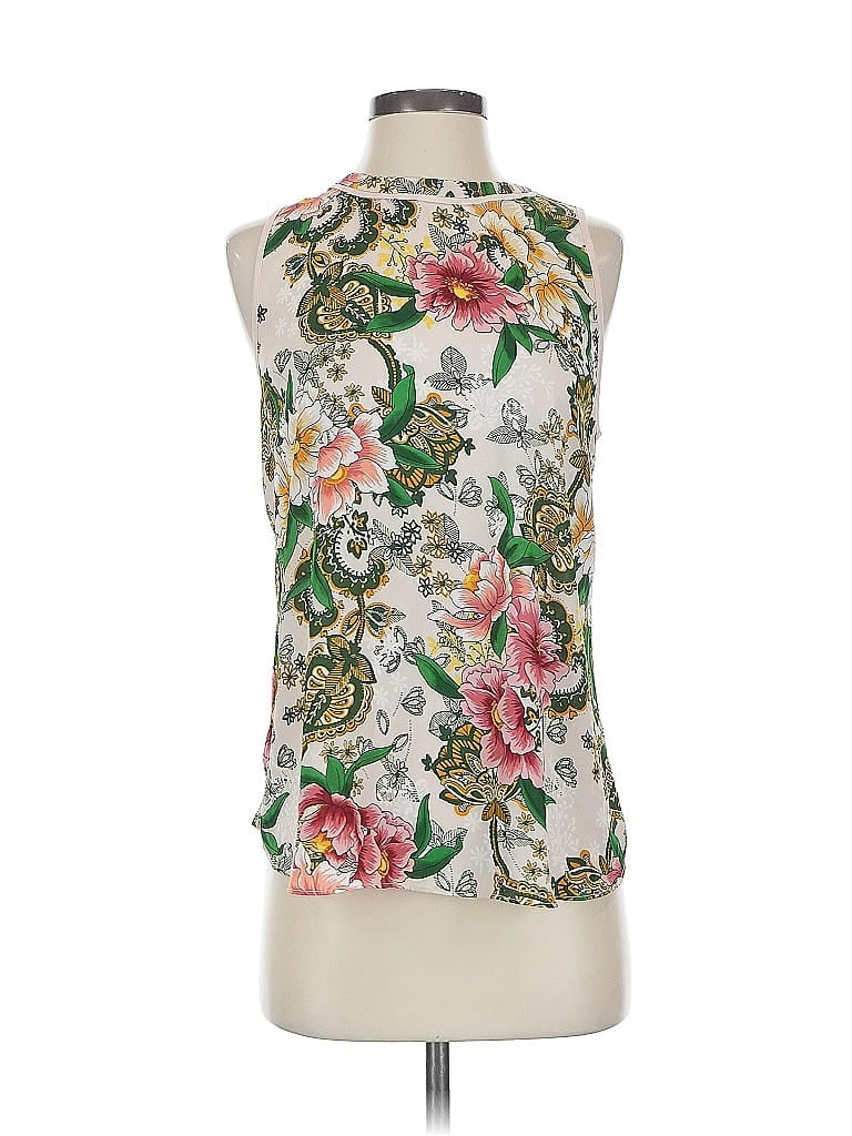 Pre-owned Ann Taylor Loft Sleeveless Blouse In White