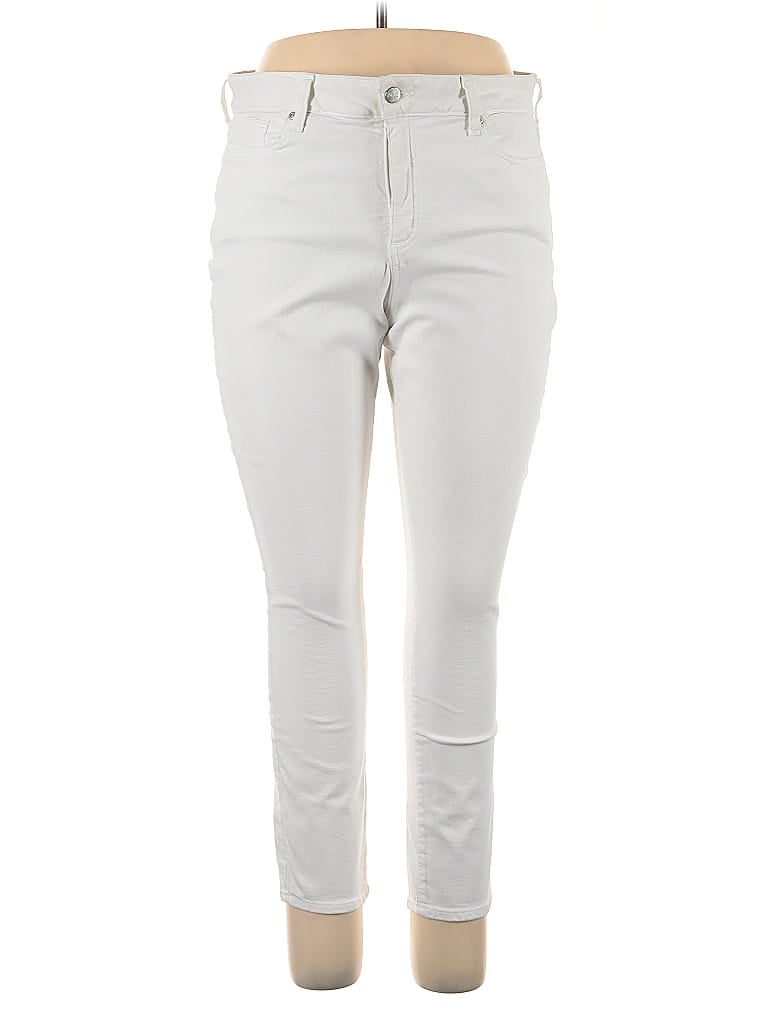 Pre-owned Nydj Jeggings In White