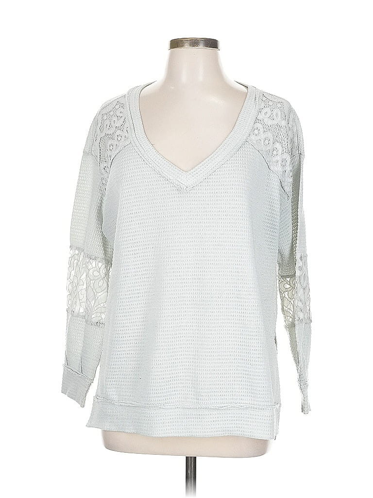 Pre-owned Torrid 3/4 Sleeve T-shirt In Silver