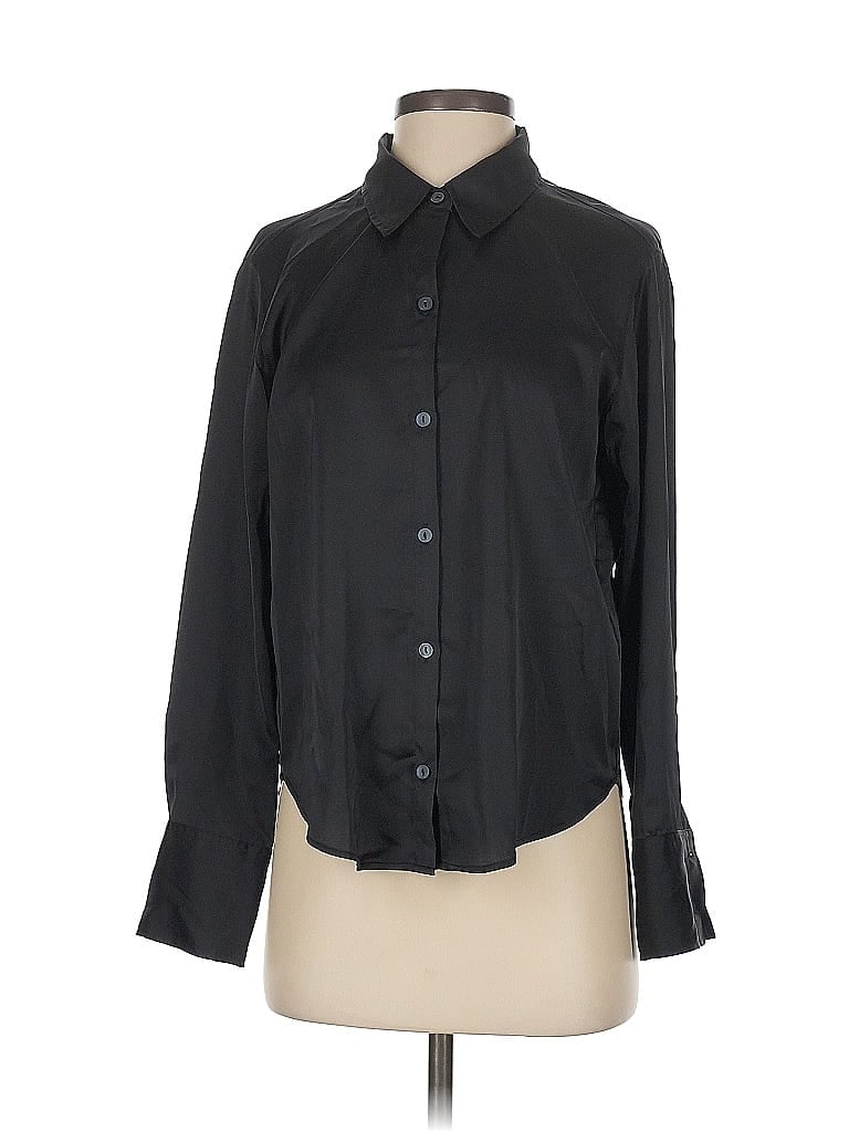 Pre-owned Abercrombie & Fitch Long Sleeve Blouse In Black