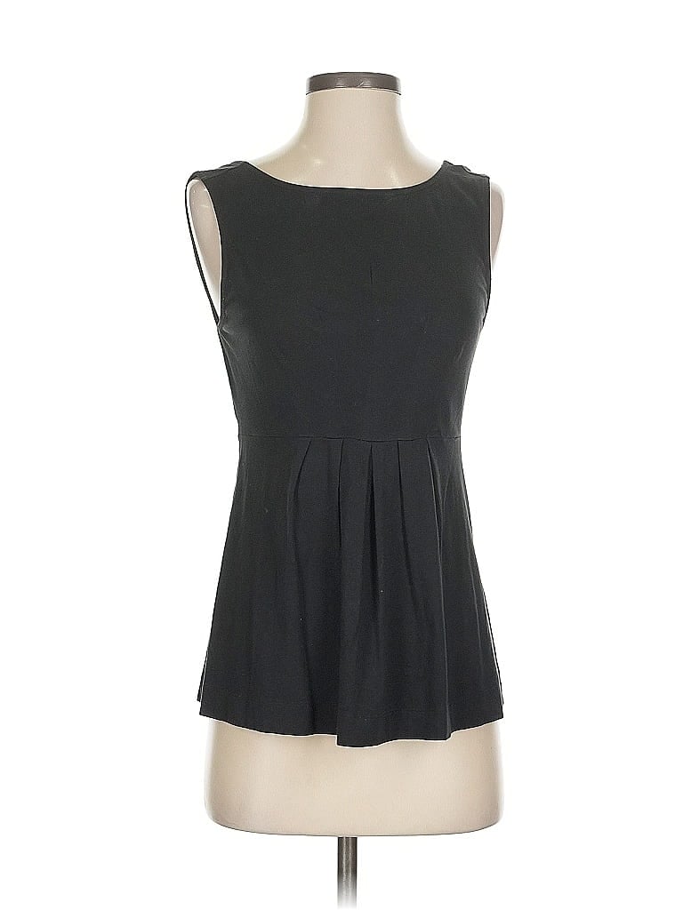 Pre-owned Theory Sleeveless Blouse In Black