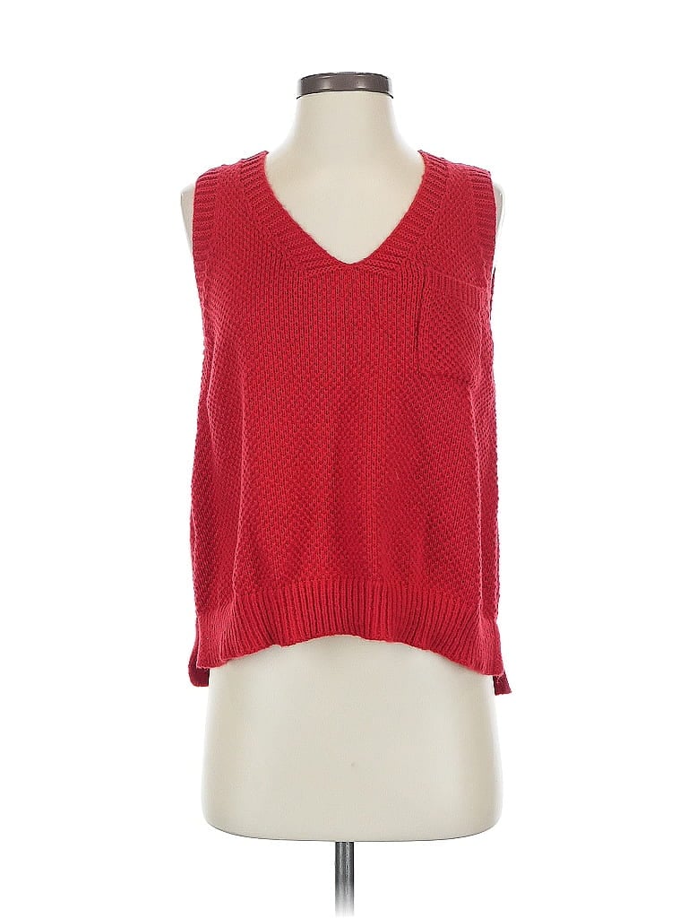 Pre-owned Shein Sweater Vest In Red