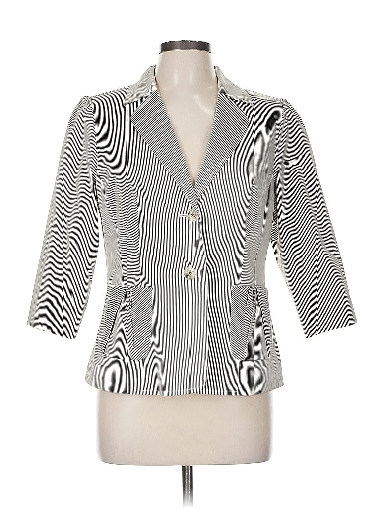 Pre-owned Doncaster Collection Blazer Jacket In White