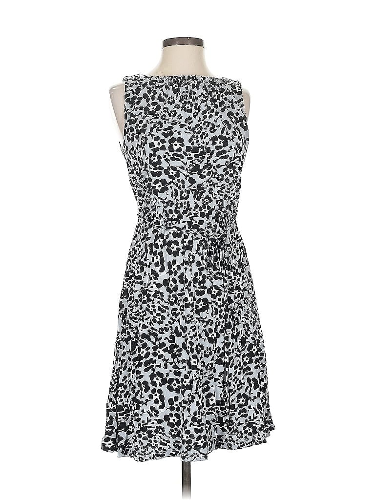 Pre-owned Ann Taylor Loft Cocktail Dress In Silver