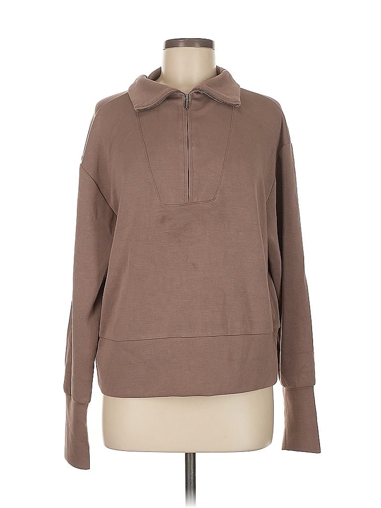 Pre-owned Scoop Pullover Sweater In Brown