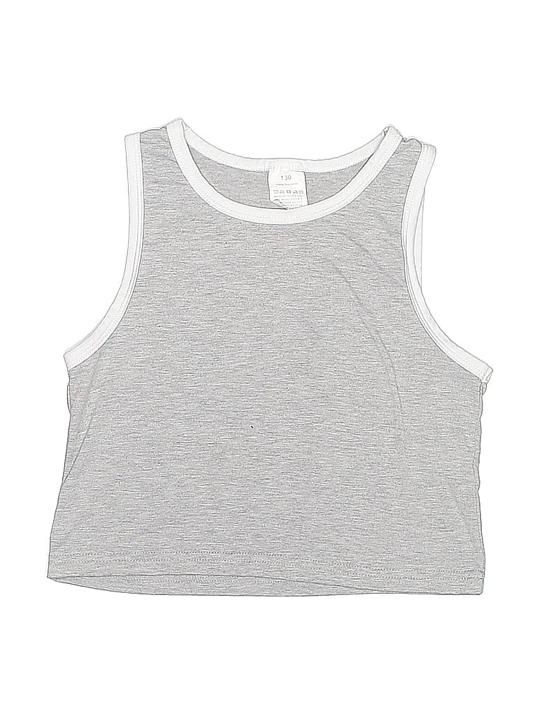 Pre-owned Unbranded Kids' Sleeveless T-shirt In Silver