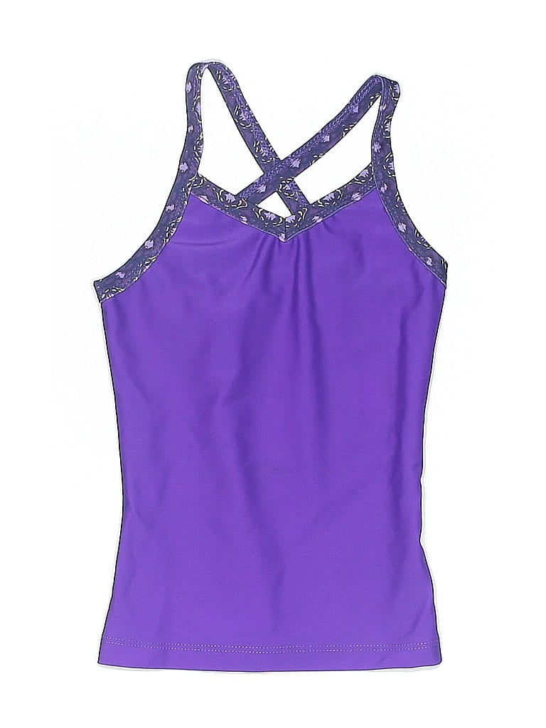 Pre-owned Assorted Brands Kids' Tank Top Purple Halter Neckline Tops
