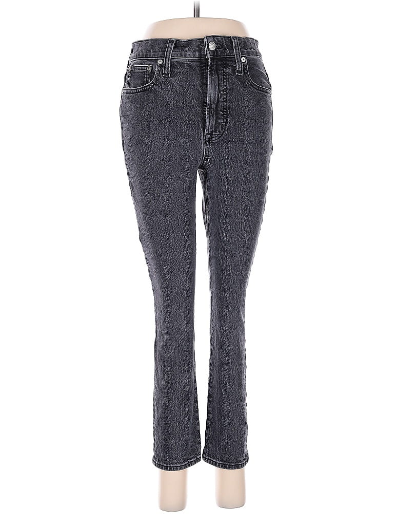 Madewell Houndstooth Gray Black Jeans Size 26 waist - photo 1