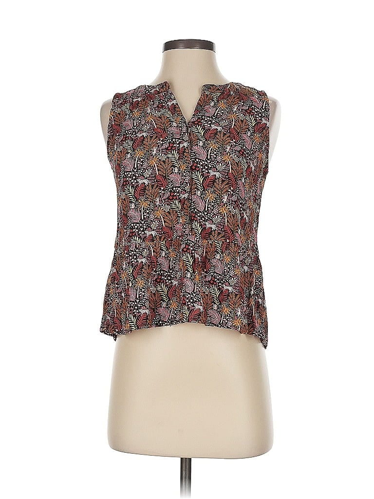 Pre-owned Ann Taylor Loft Sleeveless Blouse In Pink