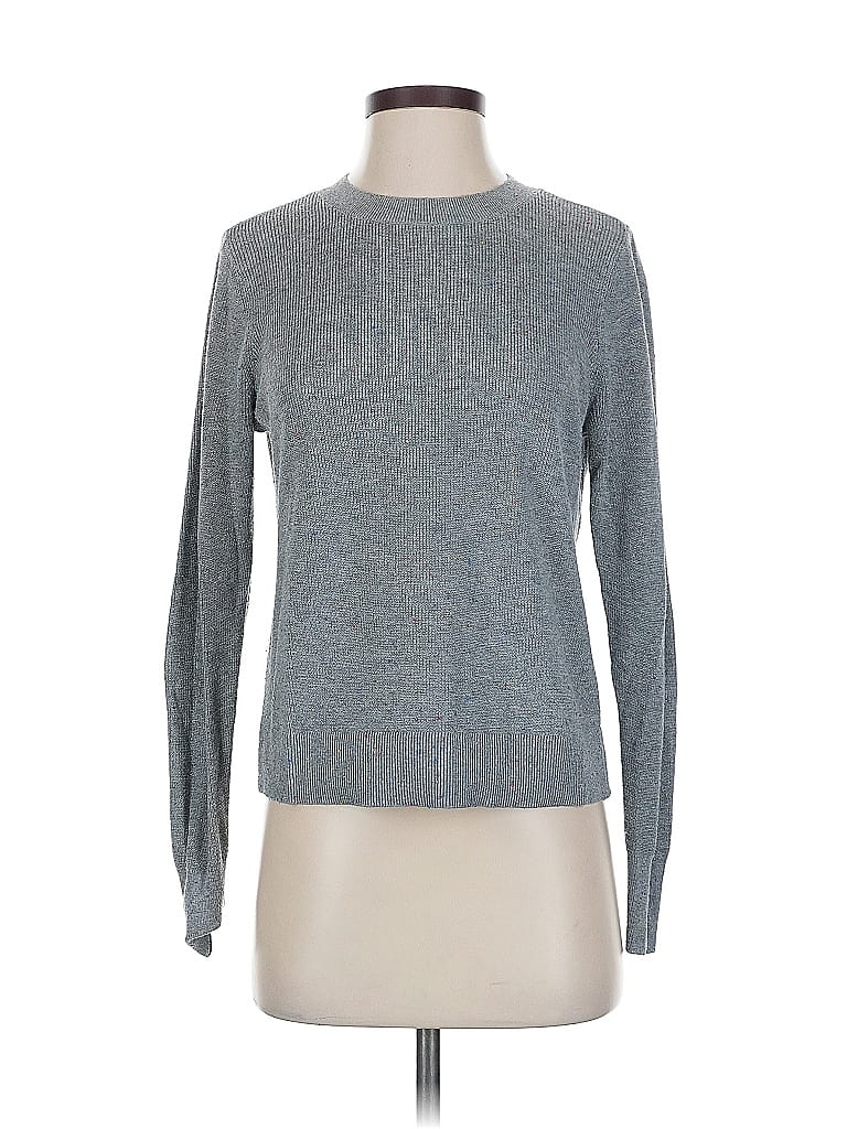 Pre-owned Ann Taylor Loft Pullover Sweater In Gray