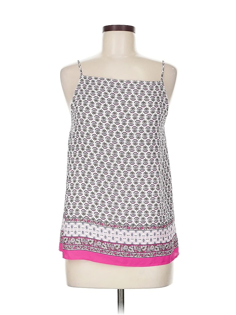Pre-owned Ann Taylor Loft Outlet Sleeveless Top Pink Halter Neckline Tops
